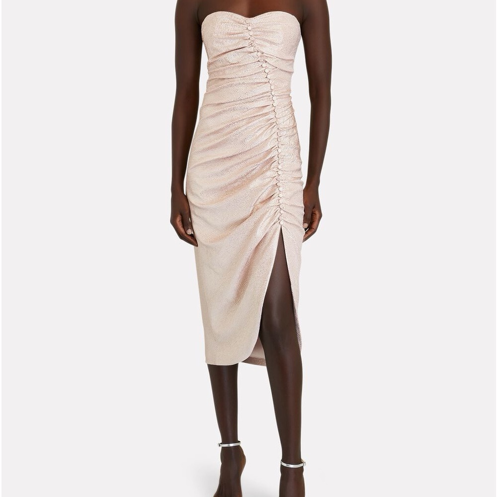 SIMKHAI Bustier Midi Dress